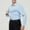 Light Blue, variant on Men's Long Sleeve Shirt, Solid Color, Stretch Fit with Wrinkle-Free Technology, No Iron Needed, Turndown Collar for Casual and Business Wear
