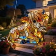 thumbnail image 4 of Tarmeek Highland Cow Suncatcher with Butterflies, 2D Stained Acrylic Style Window Hanging, Farm Animal Sun Catcher Panel Ornament for Farmhouse, Garden, Home Decor, Highland Cow Gifts for Cow Lovers, 4 of 6