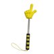 thumbnail image 5 of Puntero extensible con forma de , 94 cm, multifuncional, de acero inoxidable y accesorios de PP, para presentación. Amarillo, 5 of 9