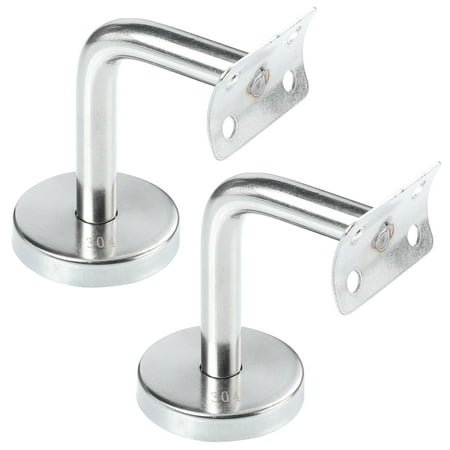 

Metal Bracket Balusters Armrest Holder Brackets Wall Mount Railing for Handrail Staircases against The 2 Pcs