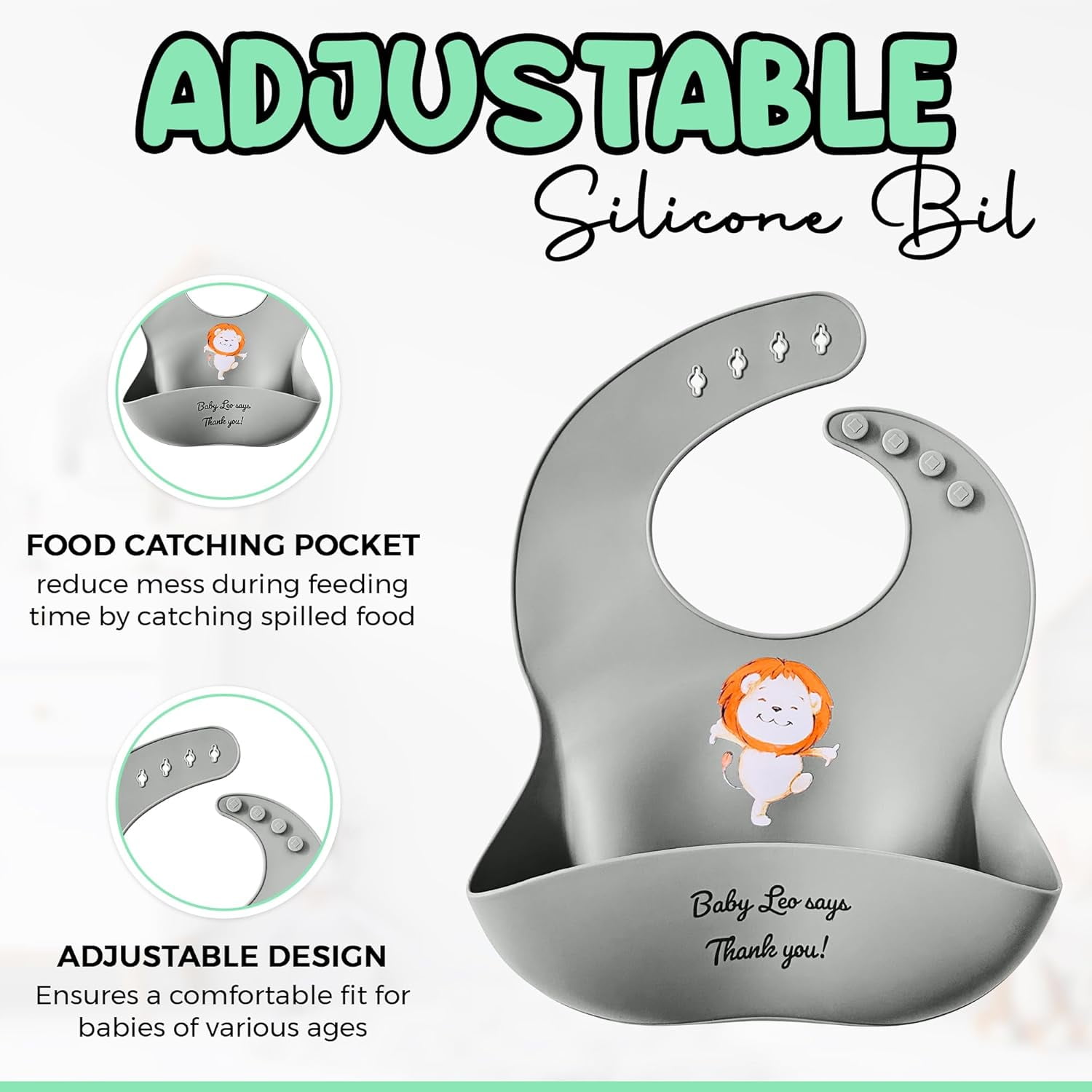 Aha Essentials Baby Feeding Set Suction Bowl Plate Bib Utensils