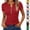 02# Red, variant on Womens Short Sleeve Ribbed Knit Henley Neck Shirts Slim Fitted Tee Summer Work Vacation Tops, 02# Yellow M