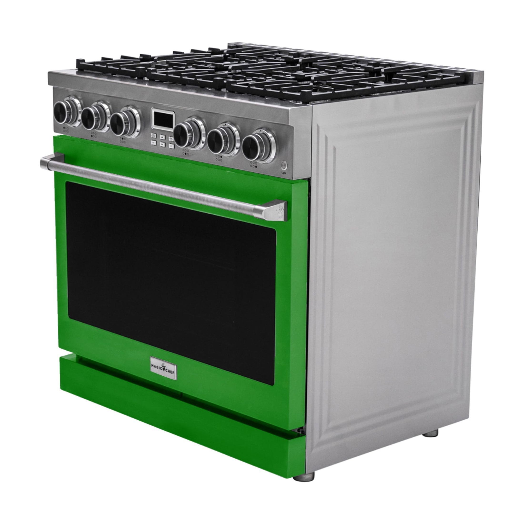 36" Gas Range + Green Door