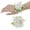 White, variant on Artificial Silk Flower Groom Boutonniere Wedding Wrist Corsage Silk Flower for Special Event Business Meeting Photo Wear