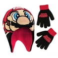 thumbnail image 1 of Set de gorro de invierno y guantes para niños Nintendo Super Mario de 4 a 7 años, 1 of 7