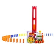 MIARHB 60 Piece Train Electric Toy Set With Light And Sound Construction And Stacked Suitable For 3-6 Years Old Boys And Girls