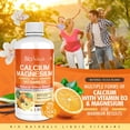thumbnail image 5 of Bio Naturals Calcium & Magnesium Liquid Supplement with Vitamin D3 - Natural Formula, FOUR Types of Calcium Supports Strong Bones with Superior Absorption to Pills - 100% Vegetarian - 3, 5 of 7