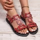 thumbnail image 4 of Correas de Tacón para Tacones Altos Estilo Rojo Corte Sandalias Planas, Tacones Altos Negros para las Mujeres Inspirado Correa de Tobillo Ajustable, 4 of 9