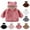 A17 Watermelon Red, variant on Maqroz Kids Fleece Teddy Bear Jackets with Ear Hood Cute Boys Girls Zip Up Winter Coats Warm Fuzzy Long Sleeve Toddler Clothes with Pockets for Cold Weather Outerwear, Sizes 2-8