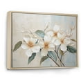 thumbnail image 2 of Designart "Whispered Beauty Of Plumeria Blooms" Plumeria Floater Framed Canvas Art Print, 2 of 5