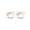 Rose, variant on Stylized Mouse With Bow Stud Earrings for Women with Secure Safety Screwback 14K Rose Gold Plated Over 925 Sterling Silver
