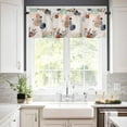 thumbnail image 2 of Valances for Windows, Modern Boho Abstract Geometric Watercolor Leaves Linen Kitchen Window Valances Rod Pocket Valances Curtains for Living Room Bathroom 54 x 18 Inch, 1 Panel, 2 of 6