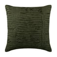 thumbnail image 1 of Toss Pillow Cover, Decorative Olive Green 16"x16" (40x40 cm) Throw Pillow Covers, Linen Textured & Pintucks Throw Pillows For Sofa, Solid Pattern Contemporary Style - More About Olive, 1 of 3