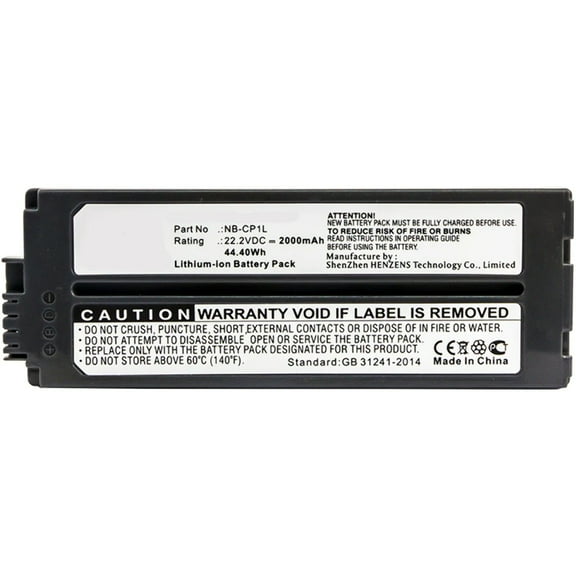Batteries N Accessories BNA-WB-L8472 Printer Battery - Li-ion, 22.2V, 2000mAh, Ultra High Capacity Battery - Replacement for Canon NB-CP1L, NB-CP2L, NB-CP2LH Battery