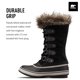 thumbnail image 3 of Botas de invierno Sorel para mujer, de gamuza impermeable, color negro, talla 8.5, 3 of 7