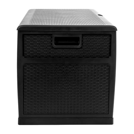 Flash Furniture - Nobu 120 Gallon Patio Storage Box - Black