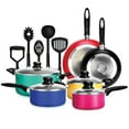thumbnail image 2 of NutriChef 15 Piece Kitchenware Pots & Pans Non-Stick Cookware Set, 2 of 9