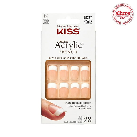 KISS Salon Acrylic - Fake Nails, Medium