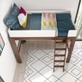 thumbnail image 5 of Max & Lily Twin Loft Bed, Mid-Century Modern Solid Wood High Loft Beds for Kids, 5 of 13