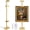 Gold-30inch, variant on Black-30inch Adjustable Tabletop Easel Stand With Rechargeable RGB Light