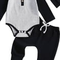 thumbnail image 4 of mgoYE Newborn Baby Boy Girl Clothes letter Hospital Outfits Gender Neutral One Piece Romper 0-3 Months, 4 of 4