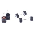 thumbnail image 4 of For RC Cars 4PCS 10.5mm Plastic Rubber Tires Wheels and 2 Axles Set 18.6mm Wheelbase, 4 of 8
