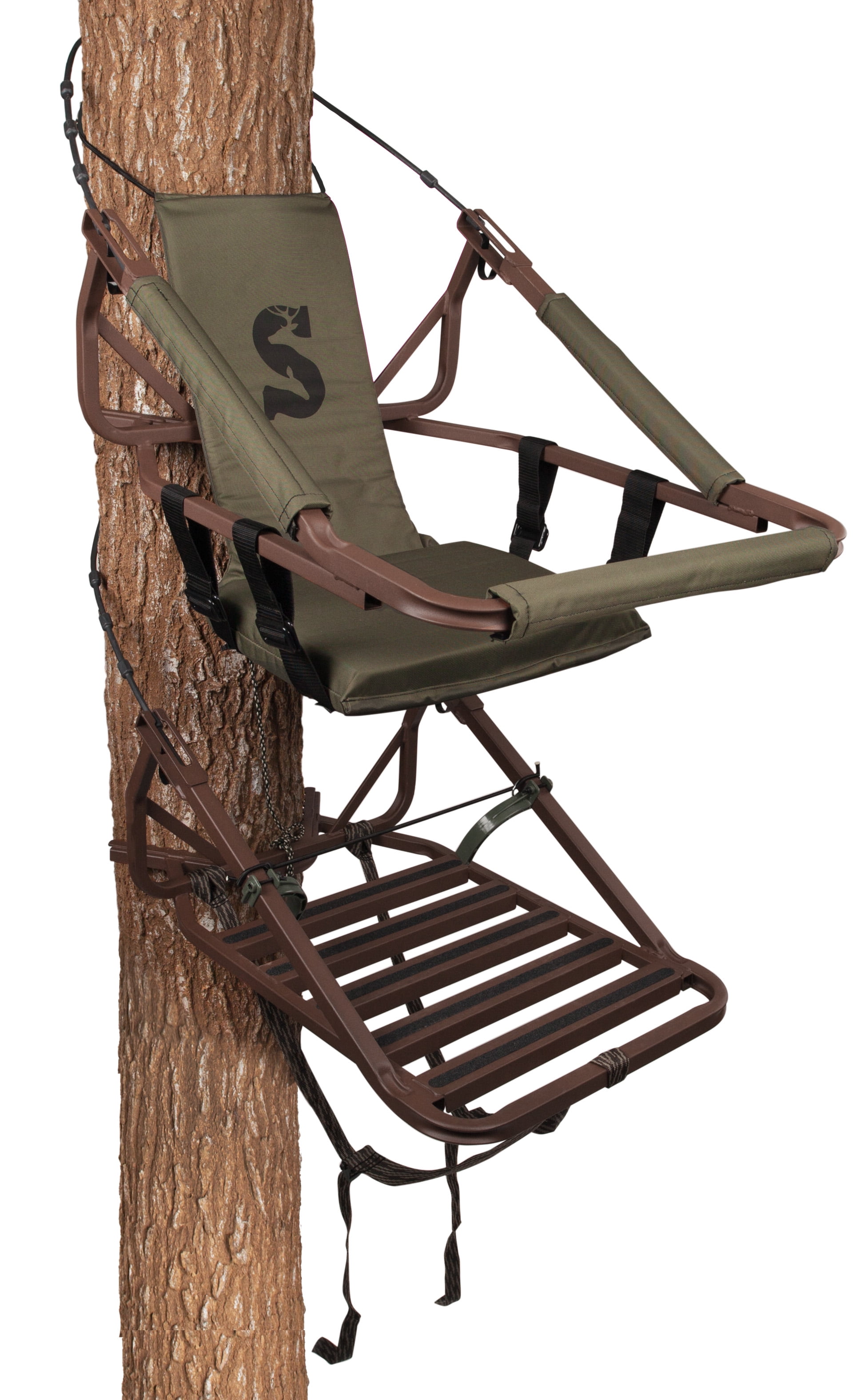Summit Treestands Universal Tree Stand Seat Mossy Oak Camo Rubber Coated 