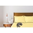 thumbnail image 6 of Bed Sheets | Microfiber Bed Sheet Set | Soft, Wrinkle Resistant & Fade Stain Resistant Bedding | Set of 4 Pieces – 1 Flat Sheet, 1 Deep Pocket Fitted Sheet, 2 Pillowcases (Sunlight Yellow, Queen), 6 of 10