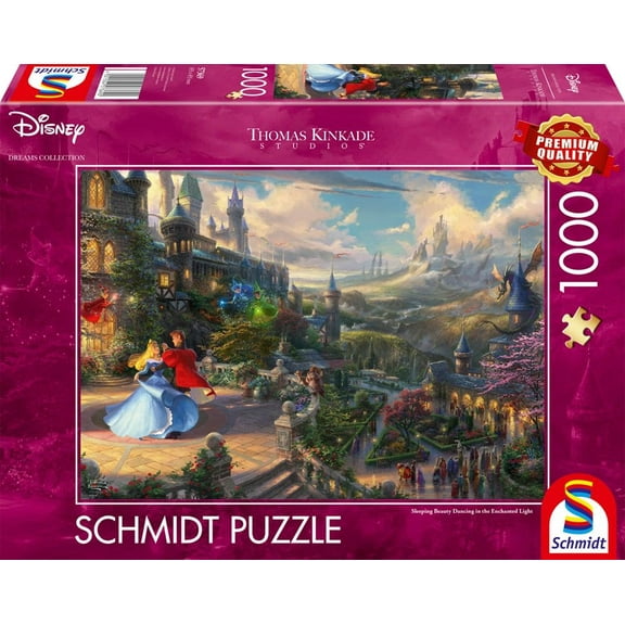 Thomas Kinkade Studios: Disney Dreams Collections - Sleeping Beauty Dancing in the Enchanted Light, 1.000 pcsPuzzle