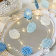 thumbnail image 1 of ZZwxWA My Order LED Wooden Shells Star Light String, Underwater Decorative Light, Copper Wire Light, Window Decoration Light, Color Light String, 3 Meters, 30 Lights, 1 of 5