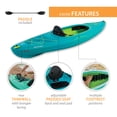 thumbnail image 4 of Lifetime Charger 10 ft Sit-Inside Kayak with Paddle, Coastline Dualtone (91398), 4 of 14
