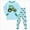 A45-Mint Green, variant on 2-3 Years Toddler Boys Tractor Graphic Long Sleeve Pajama Set,2-Piece Sleepwear Loungewear for Fall Winter
