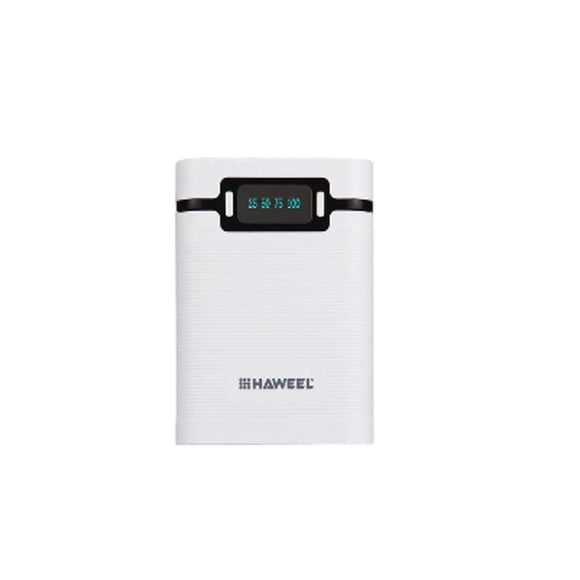 Cateissary Box LCD 4-Batteries Estuche de Estuches multifuncionales portátiles recargables con USB Camping Travel Baterías de general Blanco