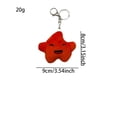 thumbnail image 3 of Cute Star Keychain Star Shaped Key Ring Soft Stuffed Star Charm for Backpack Purse Keys Kids, 3 of 9
