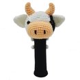 thumbnail image 2 of StitchHead Hand Stitched Yarn Animal Driver/Wood Head Cover - Cow, 2 of 2