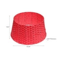 thumbnail image 3 of Maison Concepts Christmas Basketweave Tree Collar Red (19.3L X 19.3W X 9.85H), 3 of 3