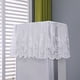 thumbnail image 3 of Nvzi 1 cubierta cuadrada vertical para aire acondicionado con encaje blanco, no es necesario quitar la cubierta antipolvo al encenderlo, decoración del hogar 53 * 32 * 175cm (Estilo 1), 3 of 4