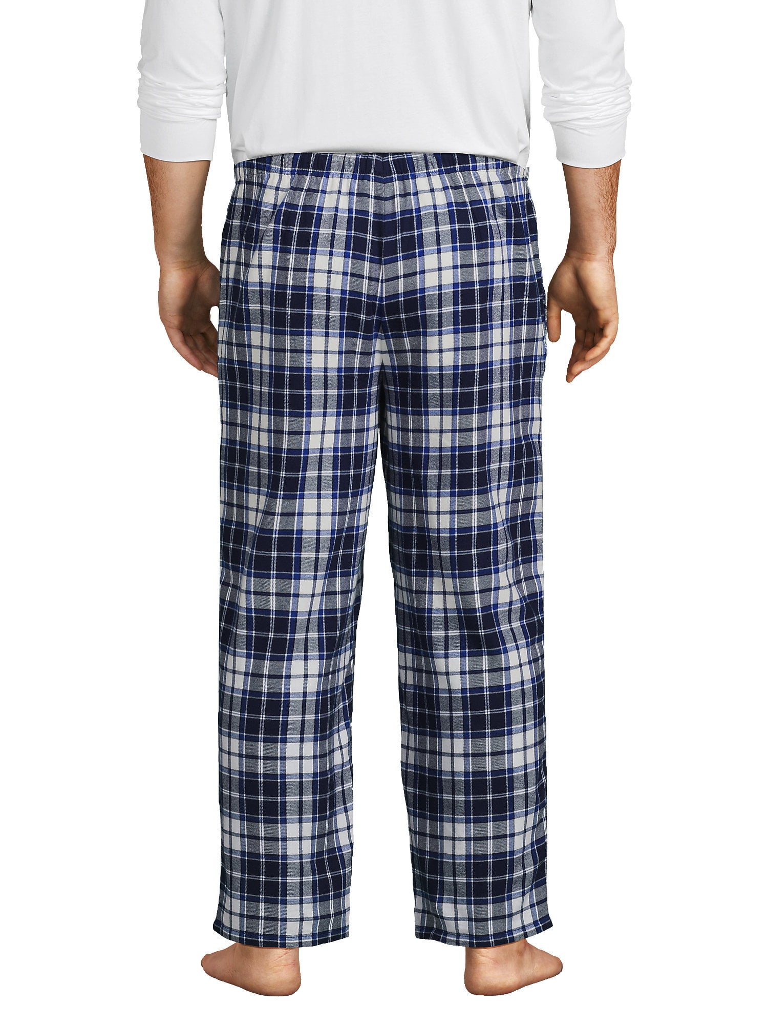 Men's Black Bears Flannel Pajama Pants - Little Blue House US