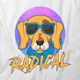 thumbnail image 2 of Radical 90's Dog T-Shirt | Cute Dog White Tee Gift, 2 of 5