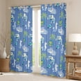 thumbnail image 2 of Homewish Kids Children Elephant Zebra Hippopotamus Black Out Curtains,Kawaii Jungle Animal Curtains Pack of 2 (42x63 Each),Cartoon Wildlife Bedroom Curtains,Microfiber Bedroom Decor, 2 of 6