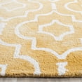 thumbnail image 3 of Safavieh Dip Dye Lairos Distressed Wool Area Rug, Gold/Ivory, 8' x 10', 3 of 8