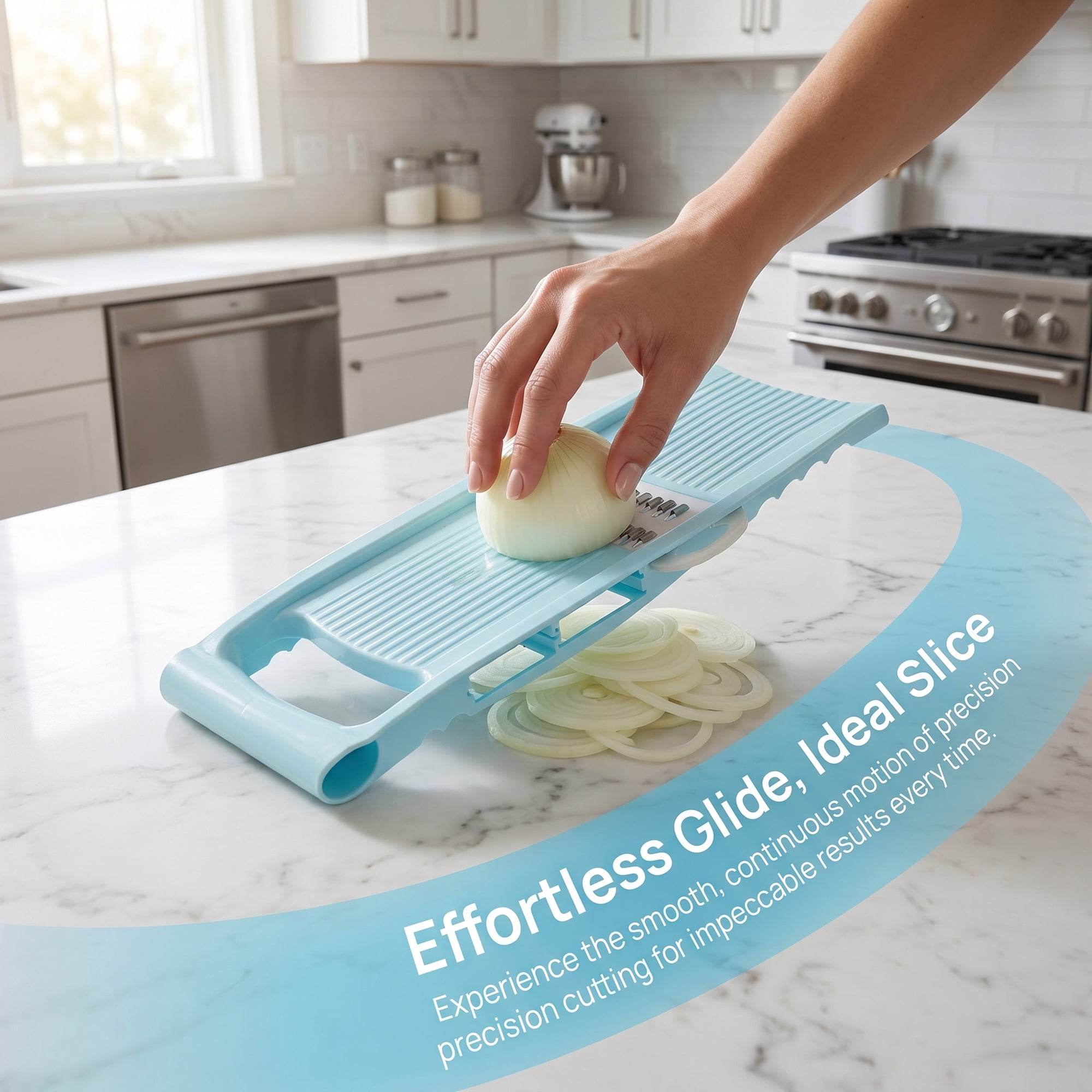 Unique Bargains  Professional Mandoline Slicer for Home Chefs 7 in 1(A) 10.9"x3.9"