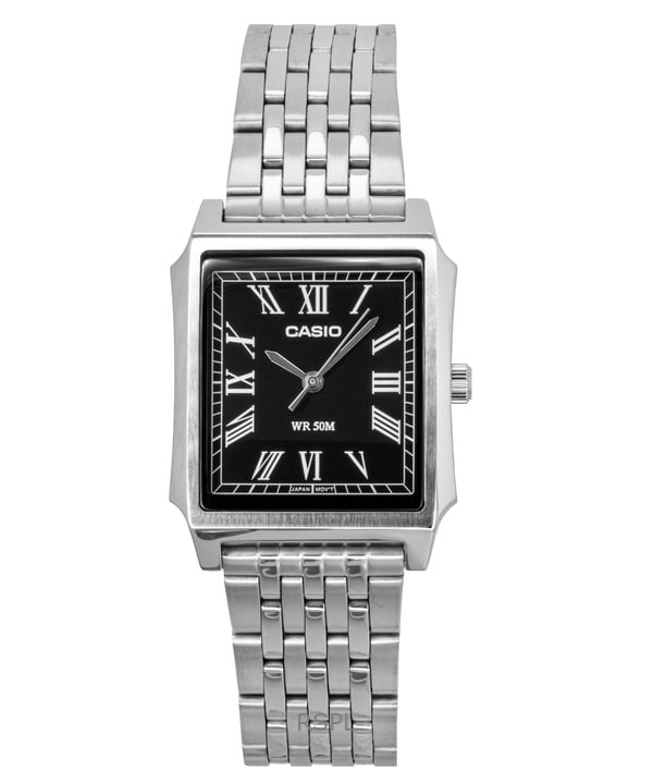 Casio Men's Standard Analog Quartz Watch with Moon Phase, Black