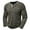 Army Green, variant on WTOBBY Men's Casual Long-Sleeve Shirt Striped Henley with Three-Button Design Relaxed Top for Spring and Fall Seasons Everyday Fashion,Army Green L