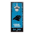 thumbnail image 1 of Carolina Panthers Sign Wood 5x11 Bottle Opener, 1 of 1