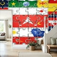 thumbnail image 4 of Prxcm Canvas Wall Mural Peel and Stick Large Wallpaper jigsaw flags Wall Art Decor for Living Room Bathroom Self Adhesive and Removable 69" x 98", 4 of 5