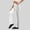 White, variant on Women's High-Waisted Flared Yoga Pants with Striped Design for Running and Fitness