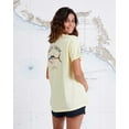 thumbnail image 5 of Salty Crew Women's Ahi Tuna Mount Boyfriend Relaxed Fit Premium Tee T-Shirt (X-Large, Banana), 5 of 5
