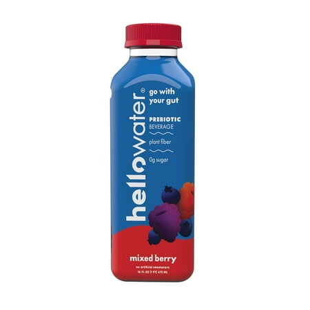 (Pack of 12) Hellowater Mixed Berry Prebiotic Beverage 16 fl oz (Pack of 12) Hellowater Mixed Berry Prebiotic Beverage 16 fl oz