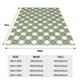 thumbnail image 3 of Fotbe Daisy Plaid Green Manta de Franela Acolchonada con Estampado, Súper Suave y Esponjosa, Extra Grande para Sofá, Cama, Uso Todo el Año-50"x40", 3 of 7
